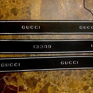 Gucci Black and White Ribbon